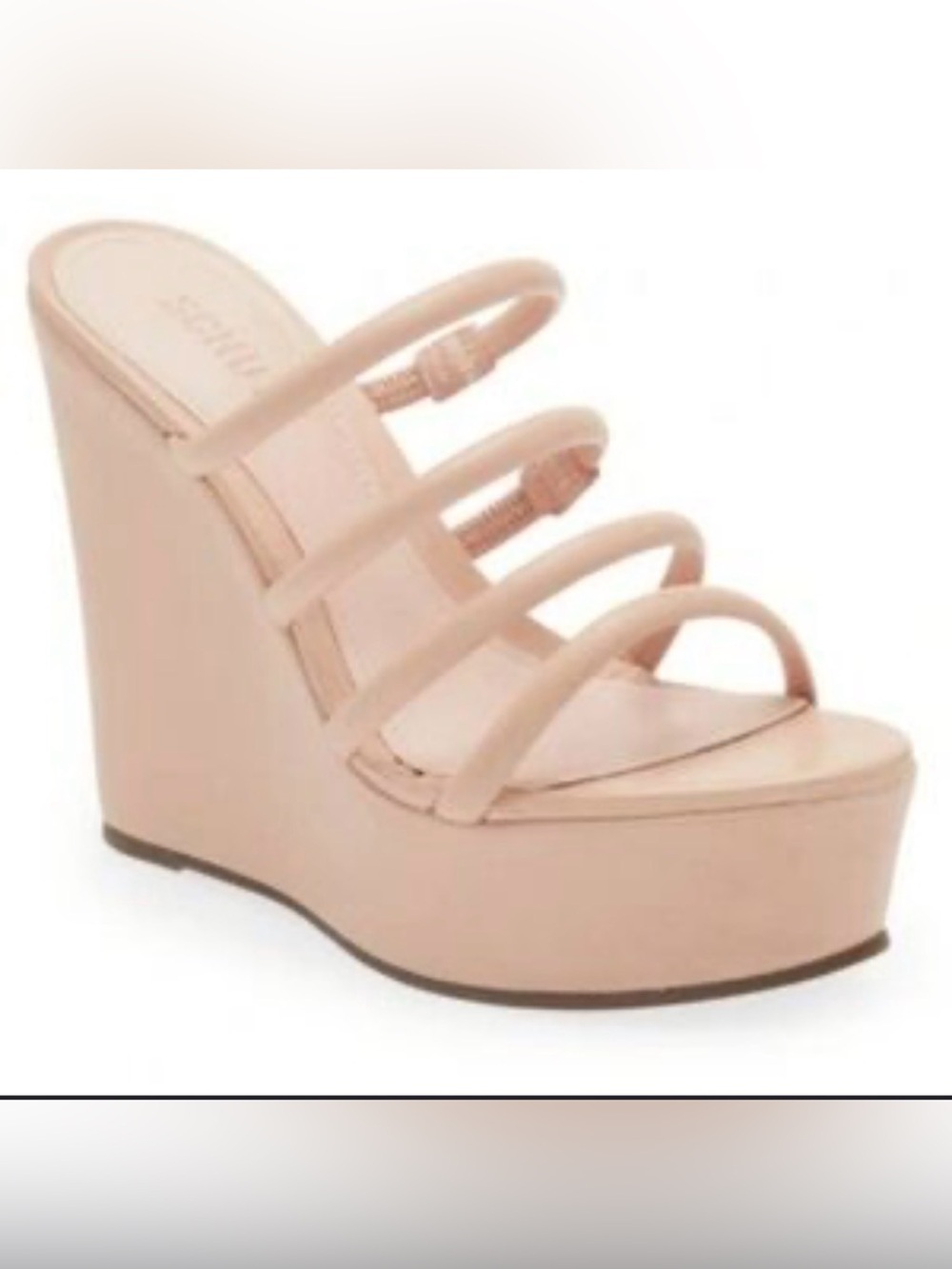 Schutz Cari Platform Wedge Sandals in rose color NEW SIZE 8B